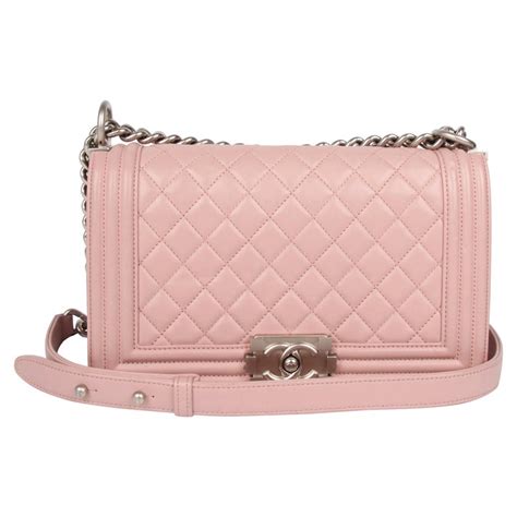 chanel baby pink boy bag|chanel boyfriend bag medium.